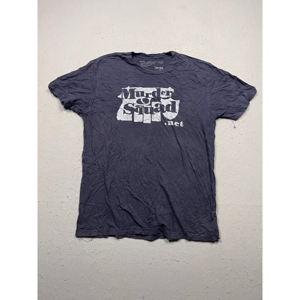 Sub Urban Riot Murder Squad T-Shirt Mens Large Navy Blue Graphic Tee Good